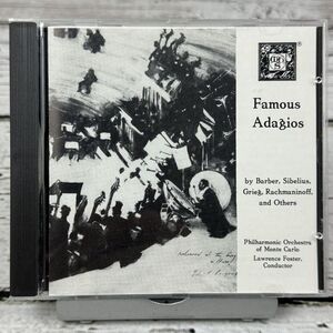Famous Adagios [1986 CD] Barber Sibelius Grieg Rachmaninoff Philharmonic Orch‎